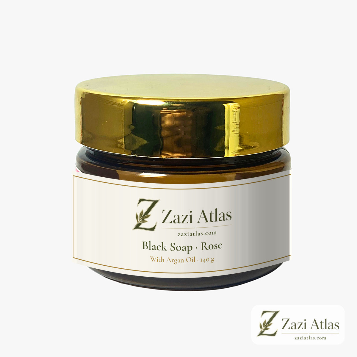Black Soap with Argan — Rose by Zazi Atlas